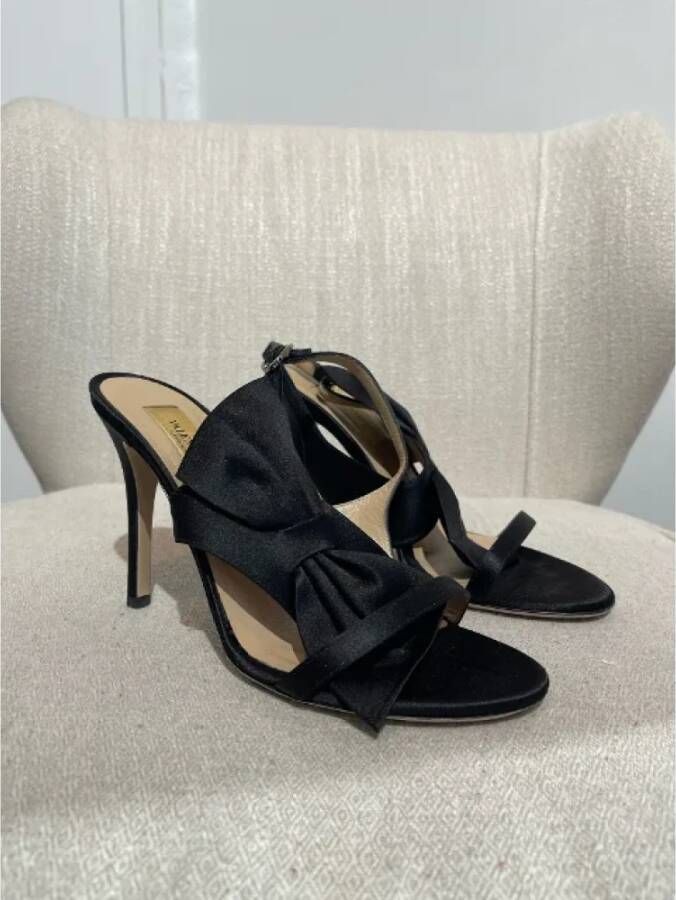 Valentino Vintage Pre-owned Canvas sandals Black Dames