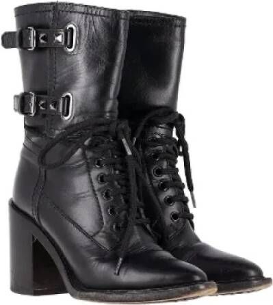 Valentino Vintage Pre-owned Leather boots Black Dames