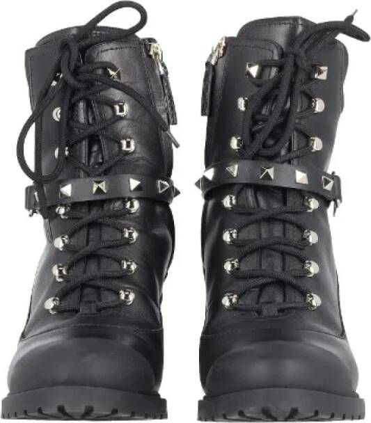 Valentino Vintage Pre-owned Leather boots Black Dames