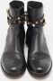 Valentino Vintage Pre-owned Leather boots Black Dames - Thumbnail 3