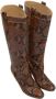 Valentino Vintage Pre-owned Leather boots Brown Dames - Thumbnail 2