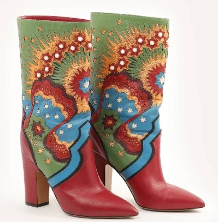 Valentino Vintage Pre-owned Leather boots Multicolor Dames