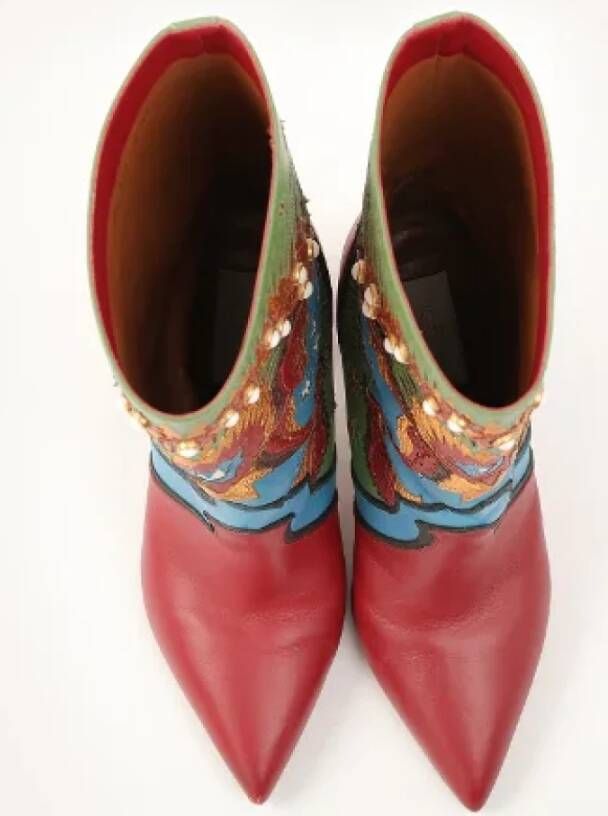 Valentino Vintage Pre-owned Leather boots Multicolor Dames