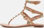 Valentino Vintage Pre-owned Leather flats Beige Dames - Thumbnail 2