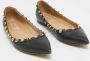 Valentino Vintage Pre-owned Leather flats Black Dames - Thumbnail 4