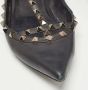 Valentino Vintage Pre-owned Leather flats Black Dames - Thumbnail 8