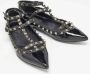 Valentino Vintage Pre-owned Leather flats Black Dames - Thumbnail 4