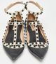 Valentino Vintage Pre-owned Leather flats Black Dames - Thumbnail 3