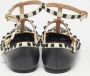 Valentino Vintage Pre-owned Leather flats Black Dames - Thumbnail 5