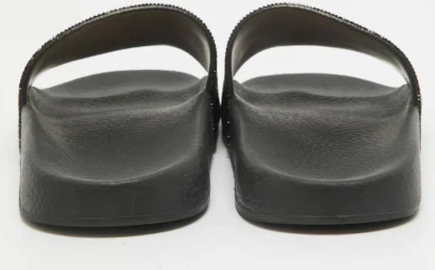 Valentino Vintage Pre-owned Leather flats Black Dames