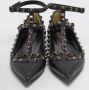 Valentino Vintage Pre-owned Leather flats Black Dames - Thumbnail 3