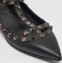 Valentino Vintage Pre-owned Leather flats Black Dames - Thumbnail 7