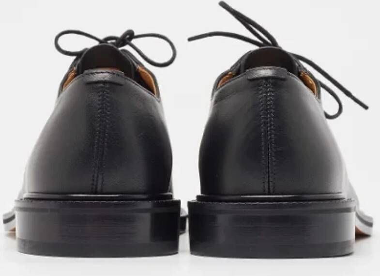 Valentino Vintage Pre-owned Leather flats Black Dames