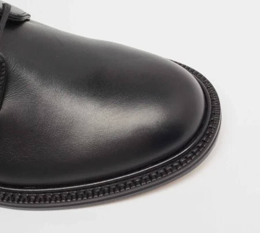 Valentino Vintage Pre-owned Leather flats Black Dames