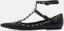 Valentino Vintage Pre-owned Leather flats Black Dames - Thumbnail 2