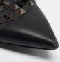 Valentino Vintage Pre-owned Leather flats Black Dames - Thumbnail 7