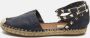 Valentino Vintage Pre-owned Leather flats Blue Dames - Thumbnail 2