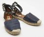 Valentino Vintage Pre-owned Leather flats Blue Dames - Thumbnail 4