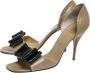 Valentino Vintage Pre-owned Leather heels Beige Dames - Thumbnail 3