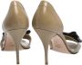 Valentino Vintage Pre-owned Leather heels Beige Dames - Thumbnail 4