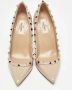 Valentino Vintage Pre-owned Leather heels Beige Dames - Thumbnail 3