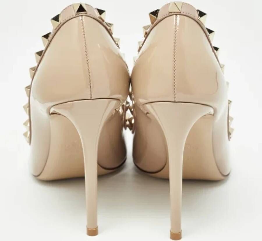 Valentino Vintage Pre-owned Leather heels Beige Dames