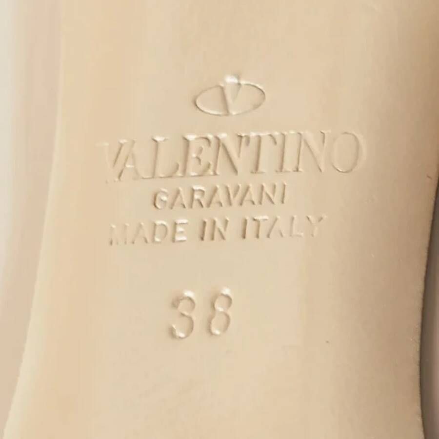 Valentino Vintage Pre-owned Leather heels Beige Dames