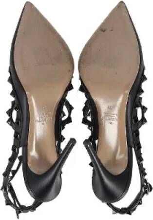 Valentino Vintage Pre-owned Leather heels Black Dames