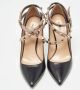 Valentino Vintage Pre-owned Leather heels Black Dames - Thumbnail 3