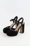 Valentino Vintage Pre-owned Leather heels Black Dames - Thumbnail 4