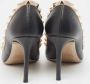 Valentino Vintage Pre-owned Leather heels Black Dames - Thumbnail 4