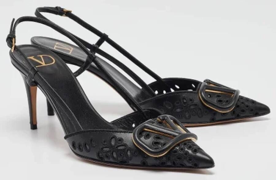 Valentino Vintage Pre-owned Leather heels Black Dames