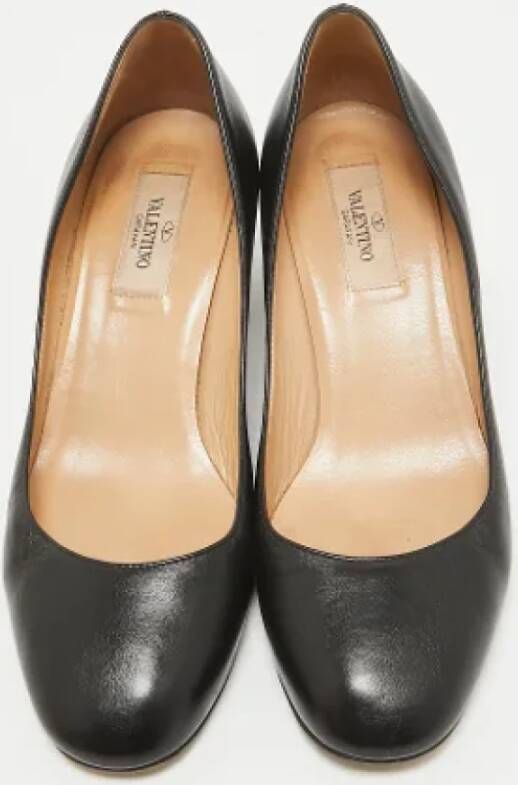 Valentino Vintage Pre-owned Leather heels Black Dames