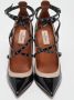 Valentino Vintage Pre-owned Leather heels Black Dames - Thumbnail 3