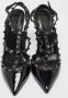 Valentino Vintage Pre-owned Leather heels Black Dames - Thumbnail 3