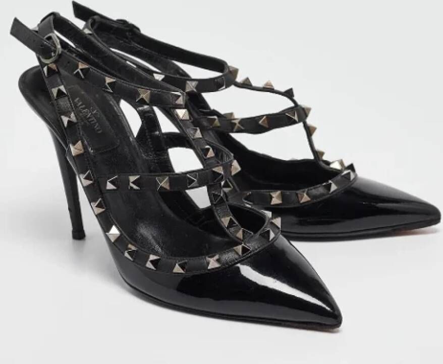 Valentino Vintage Pre-owned Leather heels Black Dames