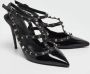 Valentino Vintage Pre-owned Leather heels Black Dames - Thumbnail 4