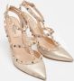 Valentino Vintage Pre-owned Leather heels Gray Dames - Thumbnail 4