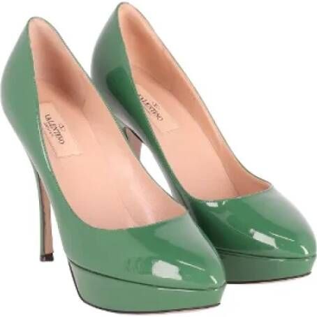 Valentino Vintage Pre-owned Leather heels Green Dames