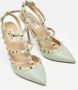 Valentino Vintage Pre-owned Leather heels Green Dames - Thumbnail 4