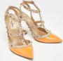 Valentino Vintage Pre-owned Leather heels Orange Dames - Thumbnail 4