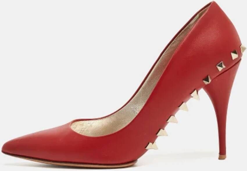 Valentino Vintage Pre-owned Leather heels Red Dames