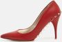 Valentino Vintage Pre-owned Leather heels Red Dames - Thumbnail 2