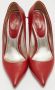 Valentino Vintage Pre-owned Leather heels Red Dames - Thumbnail 3