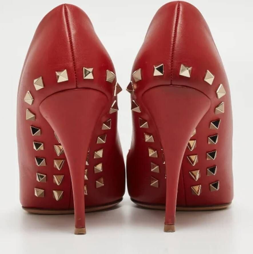 Valentino Vintage Pre-owned Leather heels Red Dames