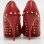 Valentino Vintage Pre-owned Leather heels Red Dames - Thumbnail 5