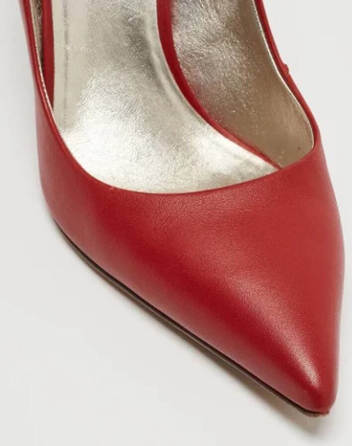 Valentino Vintage Pre-owned Leather heels Red Dames