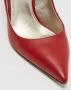 Valentino Vintage Pre-owned Leather heels Red Dames - Thumbnail 7