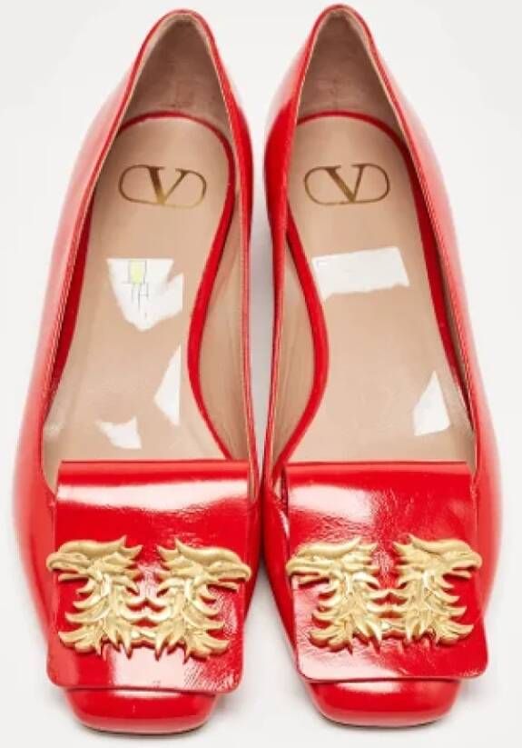 Valentino Vintage Pre-owned Leather heels Red Dames