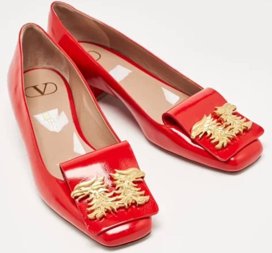 Valentino Vintage Pre-owned Leather heels Red Dames